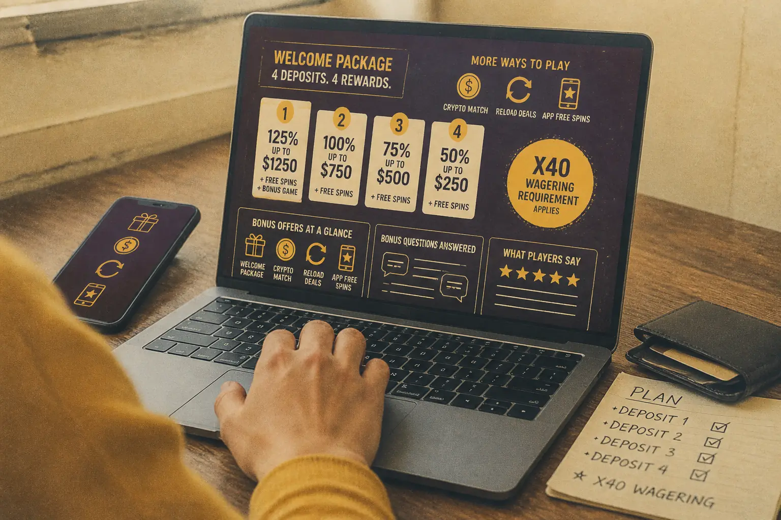 Bizzo Casino Bonus visual guide for Bizzo Casino
