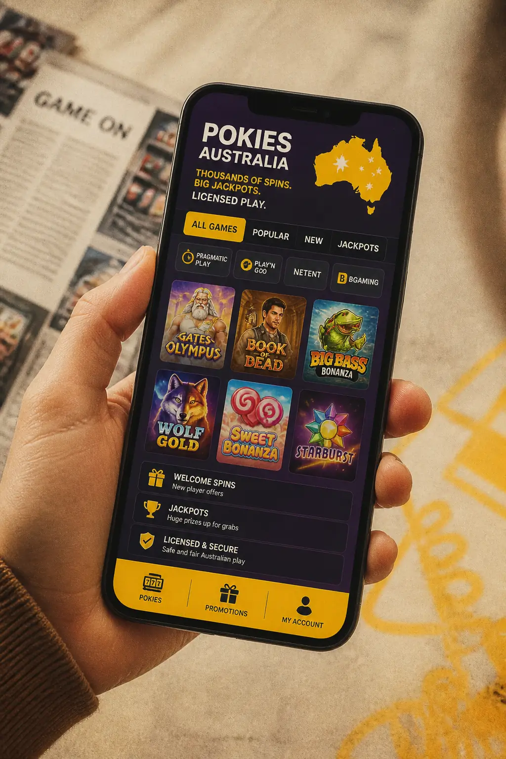 Bizzo Pokies visual guide for Bizzo Casino